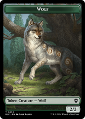 Goat // Wolf (032) Double-Sided Token [Bloomburrow Commander Tokens] | Card Merchant Takapuna