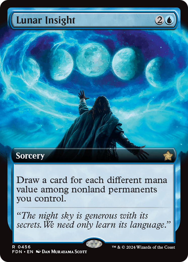 Lunar Insight (Extended Art) [Foundations] | Card Merchant Takapuna