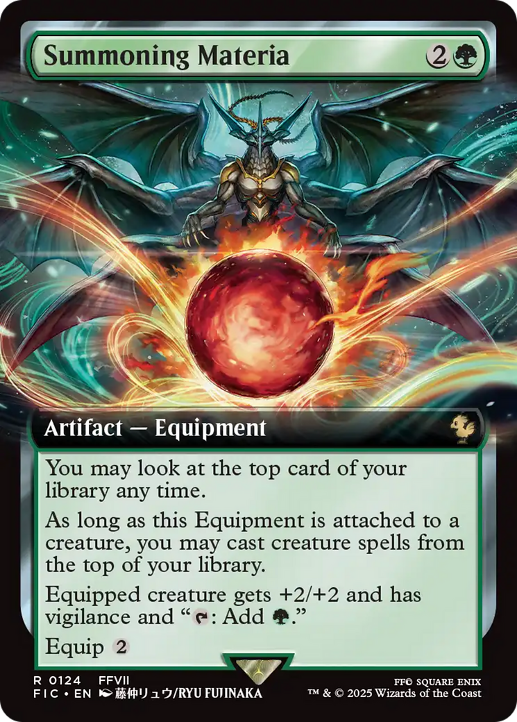 Summoning Materia (Extended Art) [FINAL FANTASY Commander] | Card Merchant Takapuna