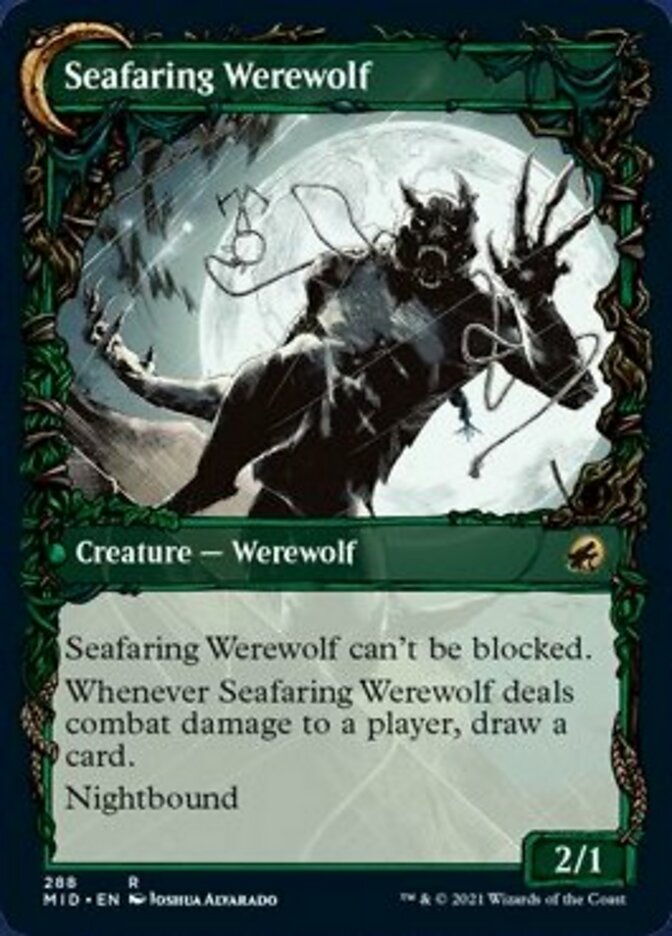 Suspicious Stowaway // Seafaring Werewolf (Showcase Equinox) [Innistrad: Midnight Hunt] | Card Merchant Takapuna