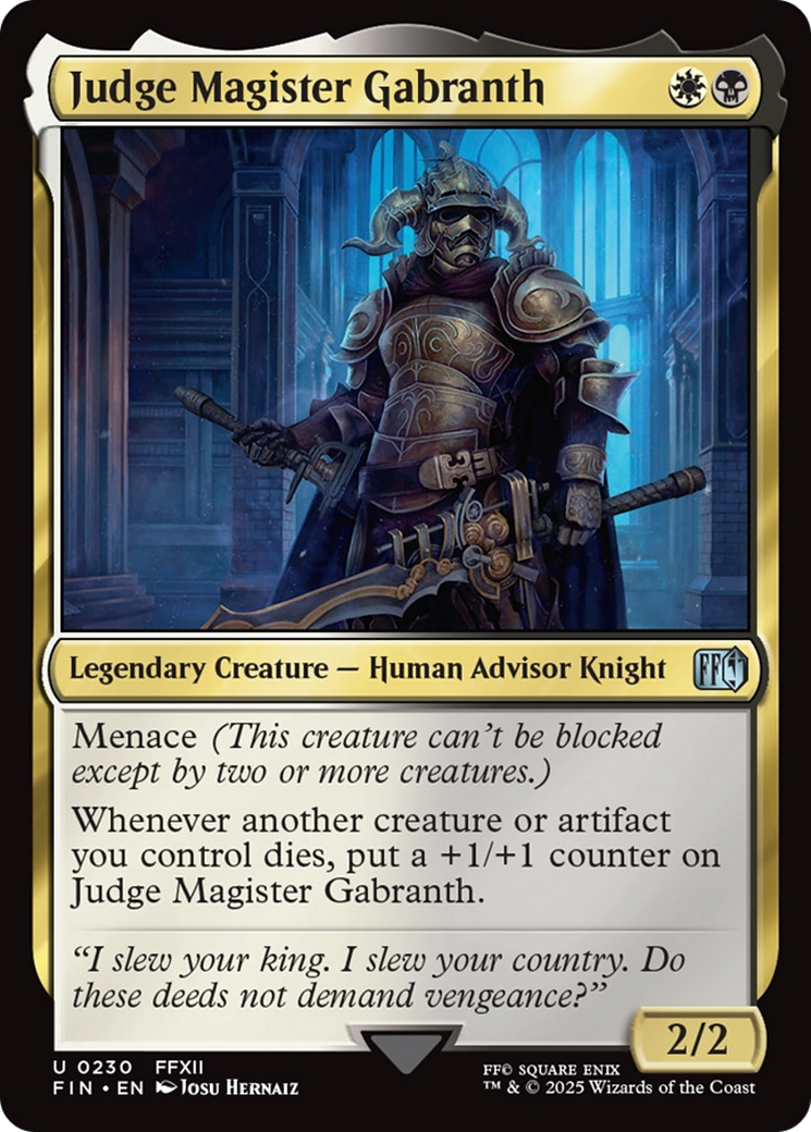 Judge Magister Gabranth [FINAL FANTASY] | Card Merchant Takapuna