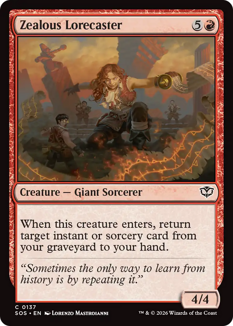 Zealous Lorecaster [Secrets of Strixhaven] | Card Merchant Takapuna