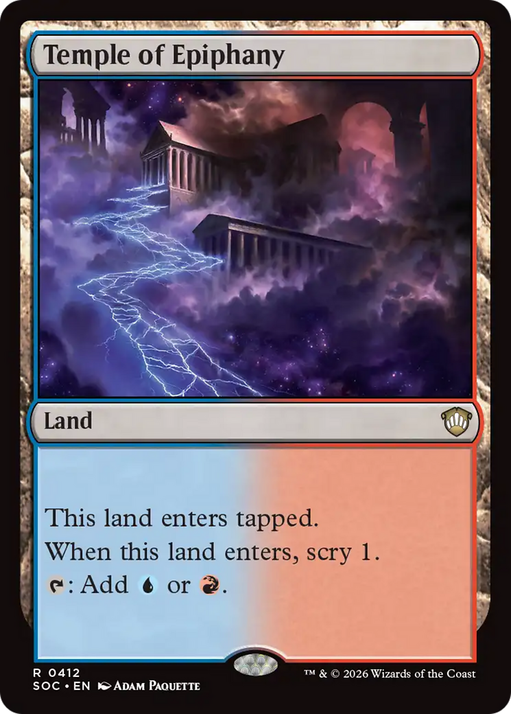 Temple of Epiphany [Secrets of Strixhaven Commander] | Card Merchant Takapuna