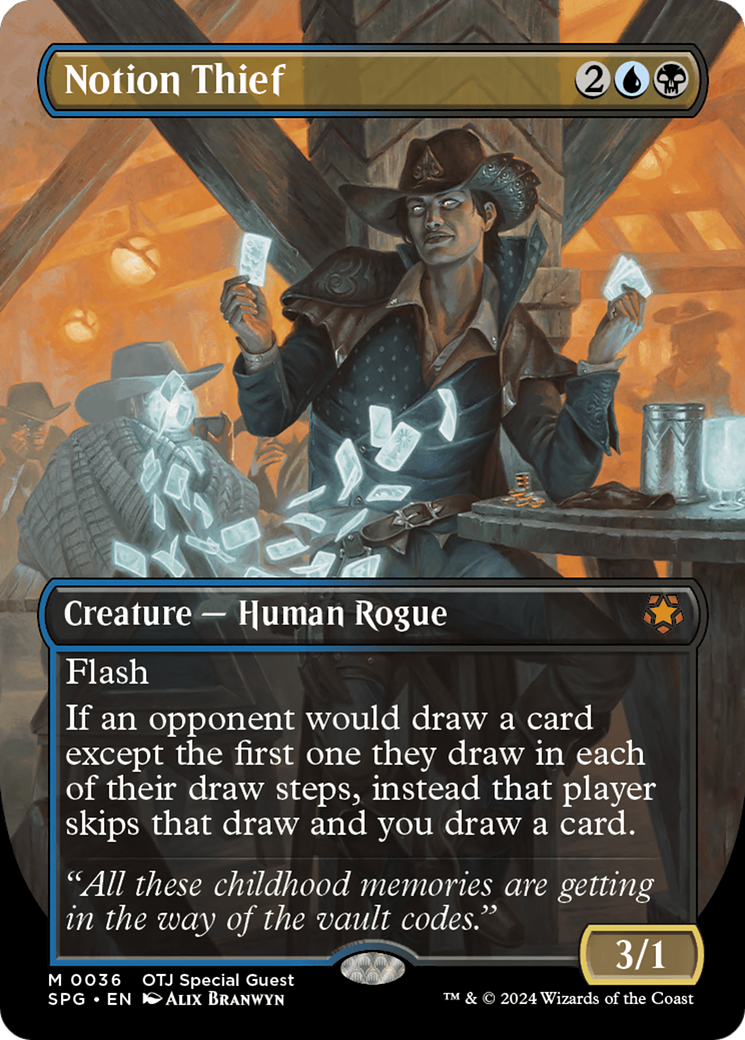 Notion Thief (Borderless) [Outlaws of Thunder Junction Special Guests] | Card Merchant Takapuna