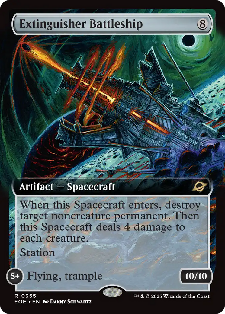 Extinguisher Battleship (Extended Art) [Edge of Eternities] | Card Merchant Takapuna