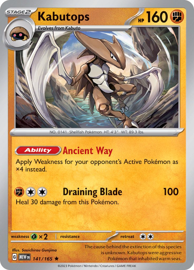 Kabutops (141/165) [Scarlet & Violet 151] | Card Merchant Takapuna