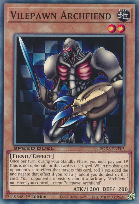 Vilepawn Archfiend [SXG3-ENE05] Common | Card Merchant Takapuna