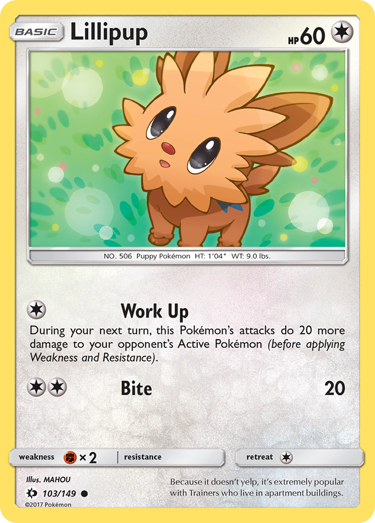 Lillipup (103/149) [Sun & Moon: Base Set] | Card Merchant Takapuna