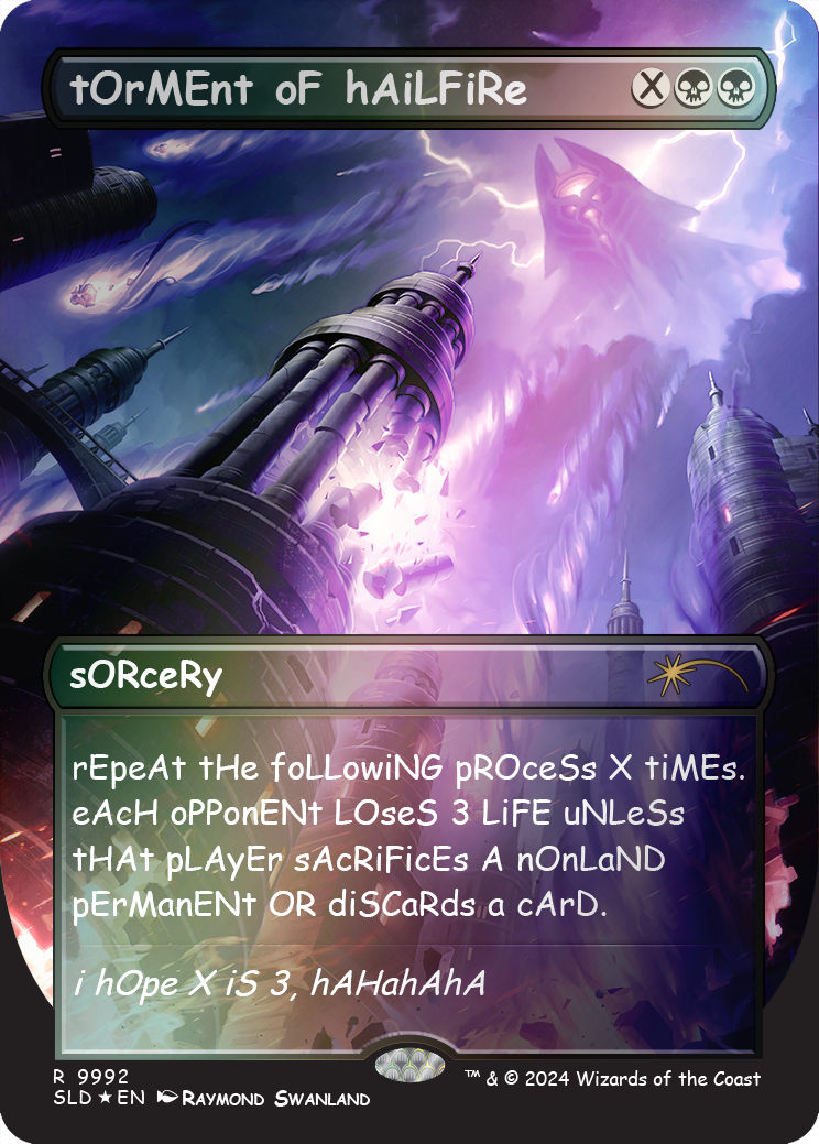 tOrMEnt oF hAiLFiRe (Rainbow Foil) [Secret Lair Drop Series] | Card Merchant Takapuna