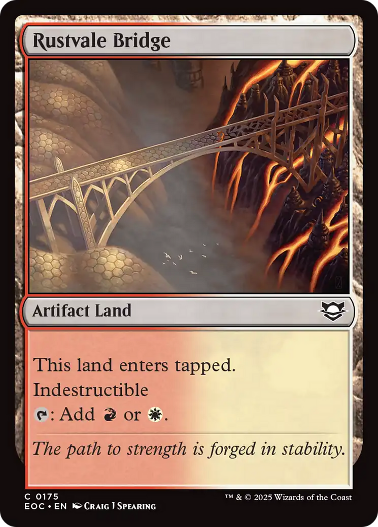 Rustvale Bridge [Edge of Eternities Commander] | Card Merchant Takapuna