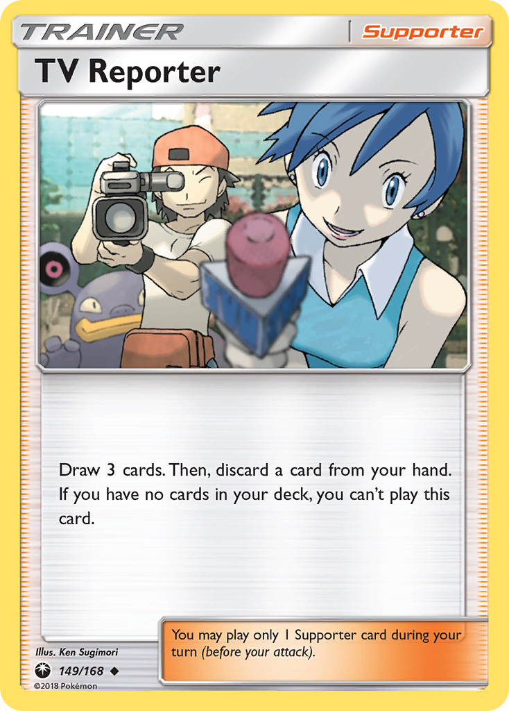 TV Reporter (149/168) [Sun & Moon: Celestial Storm] | Card Merchant Takapuna