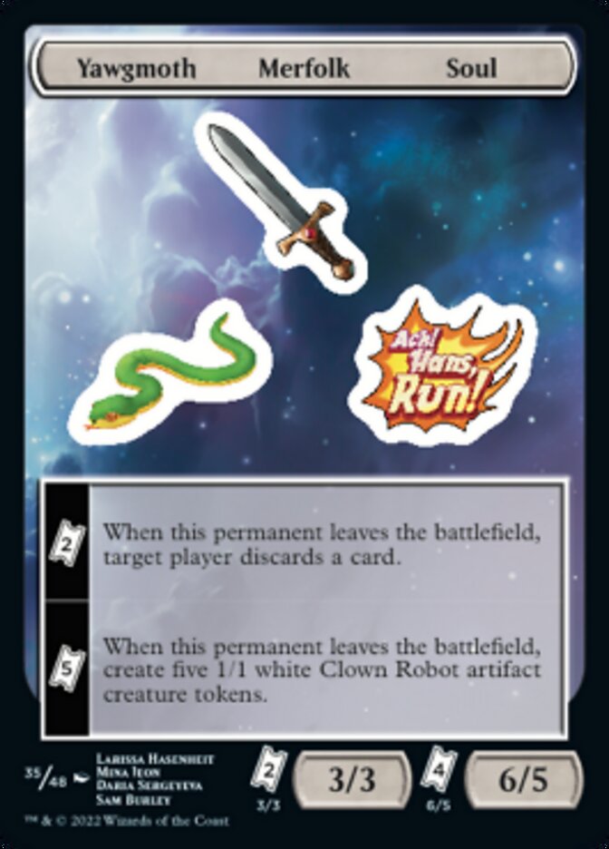 Yawgmoth Merfolk Soul [Unfinity Stickers] | Card Merchant Takapuna