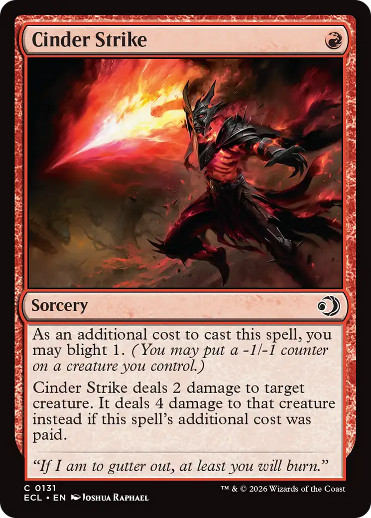 Cinder Strike [Lorwyn Eclipsed] | Card Merchant Takapuna