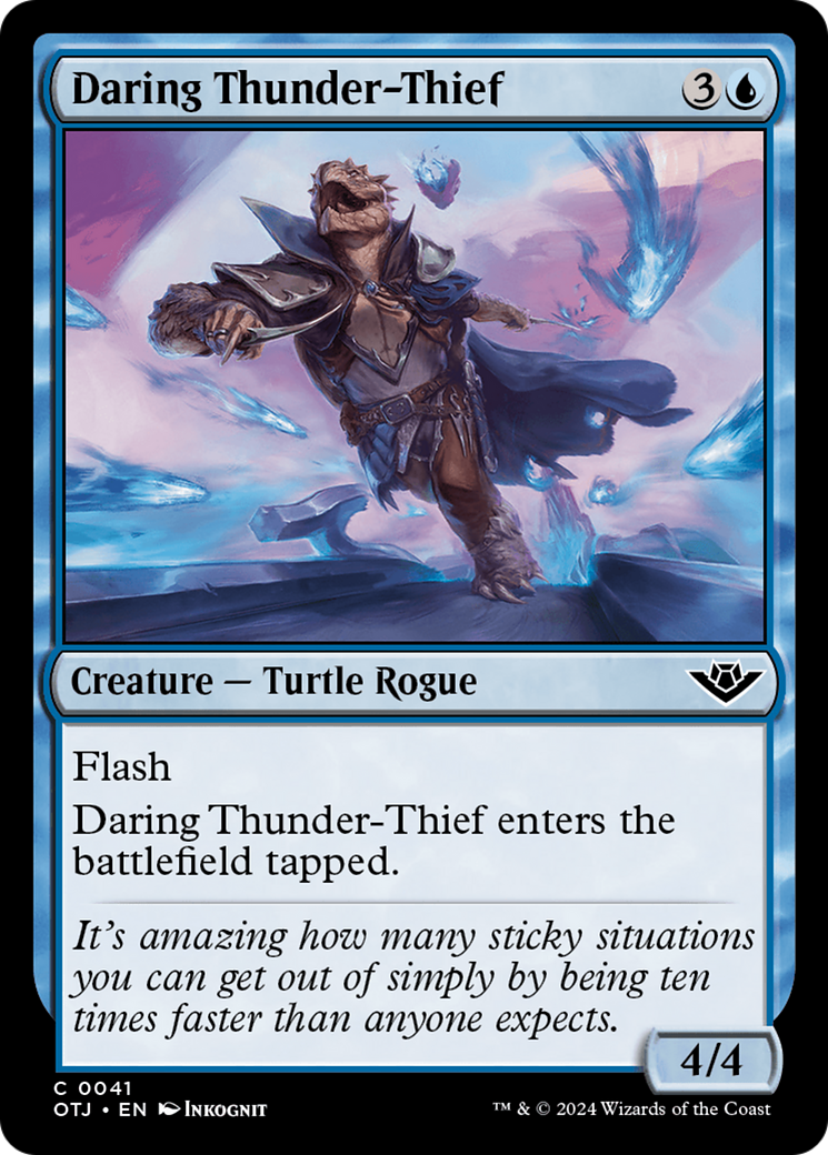 Daring Thunder-Thief [Outlaws of Thunder Junction] | Card Merchant Takapuna