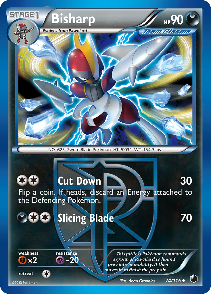 Bisharp (74/116) [Black & White: Plasma Freeze] | Card Merchant Takapuna