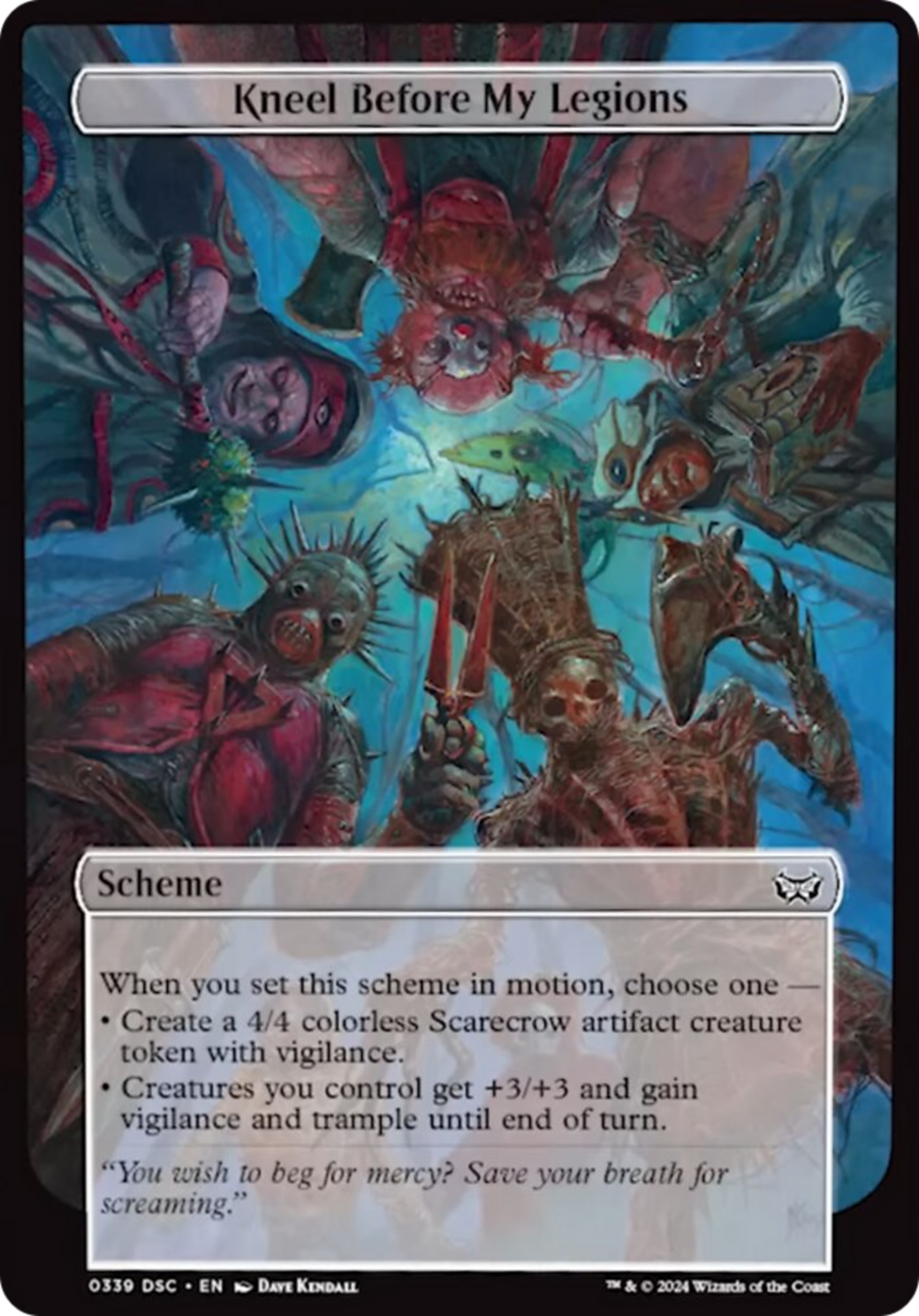 Kneel Before My Legions (Full Art) [Duskmourn: Archenemy] | Card Merchant Takapuna