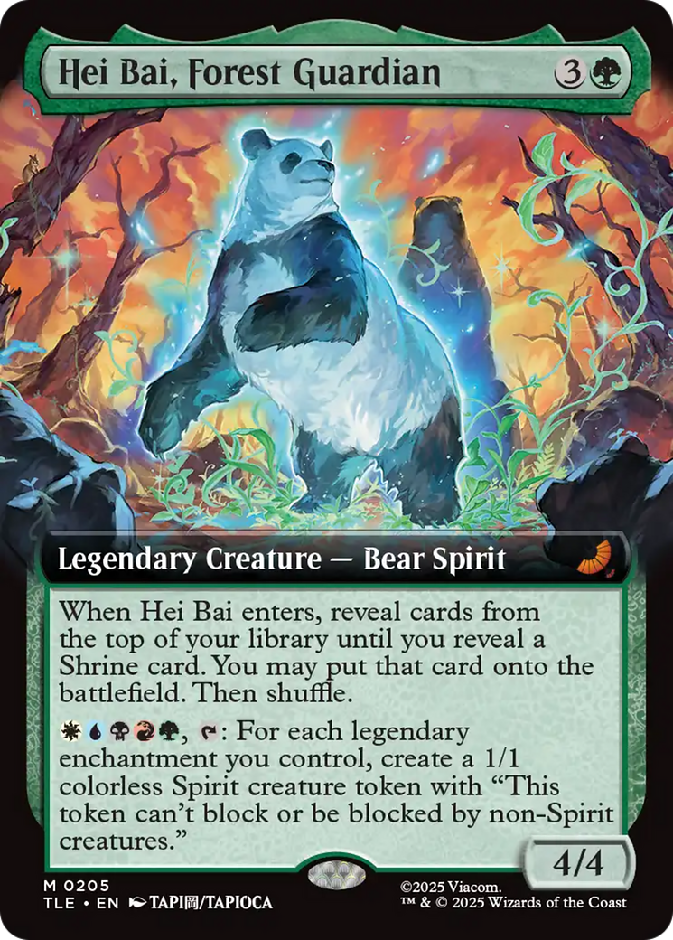 Hei Bai, Forest Guardian (Extended Art) [Avatar: The Last Airbender: Eternal-Legal] | Card Merchant Takapuna