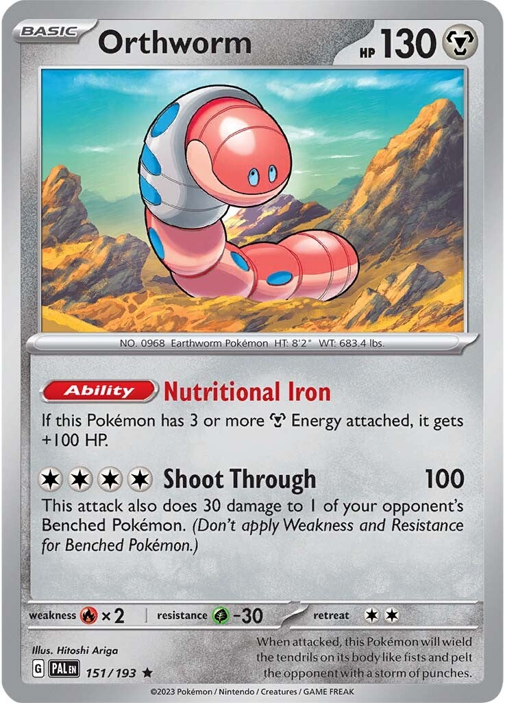 Orthworm (151/193) [Scarlet & Violet: Paldea Evolved] | Card Merchant Takapuna