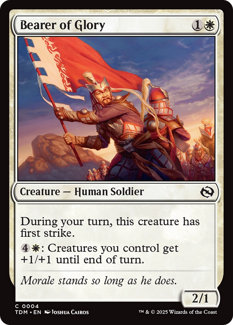 Bearer of Glory [Tarkir: Dragonstorm] | Card Merchant Takapuna
