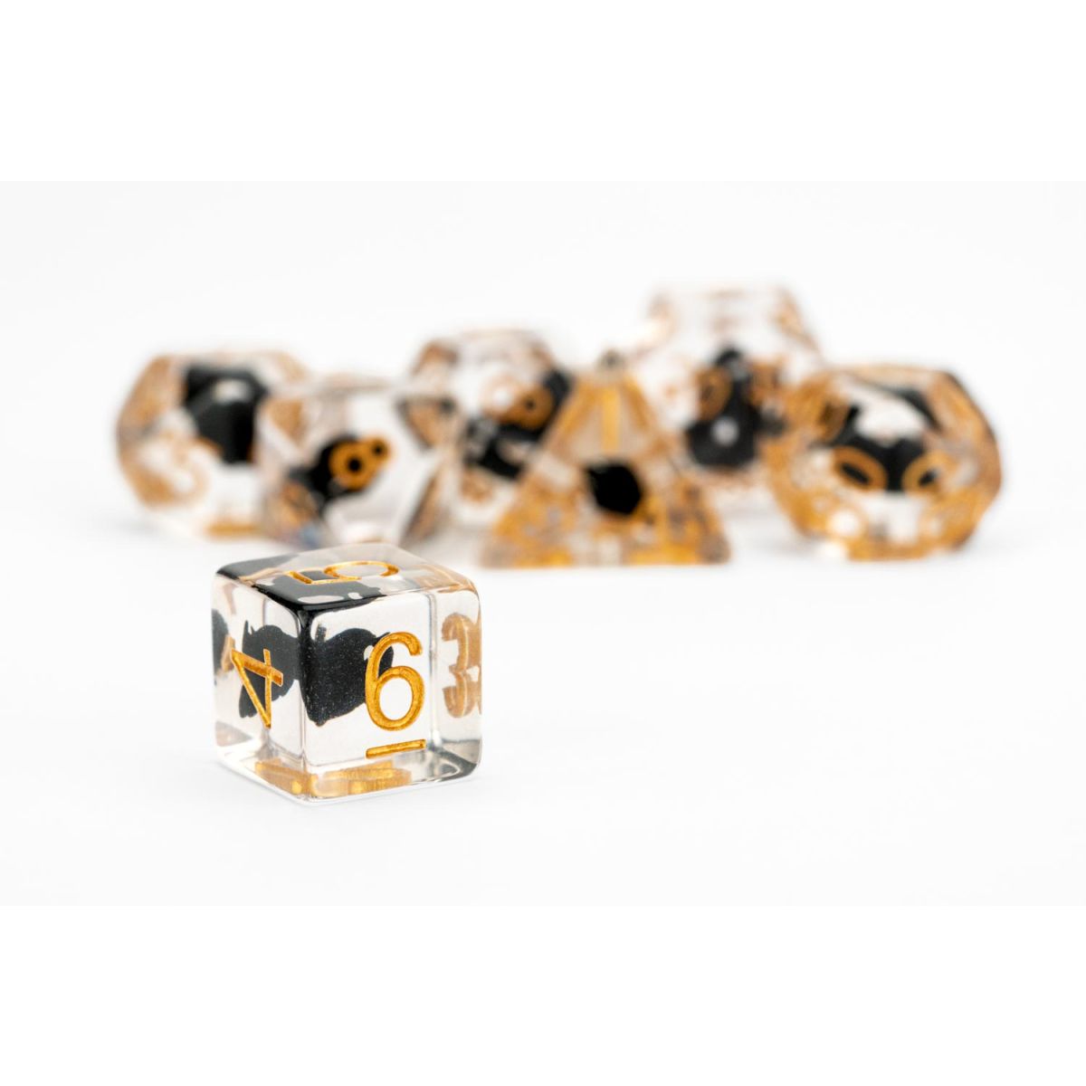 Crow Resin Infused Dice | Card Merchant Takapuna