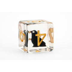 Crow Resin Infused Dice | Card Merchant Takapuna