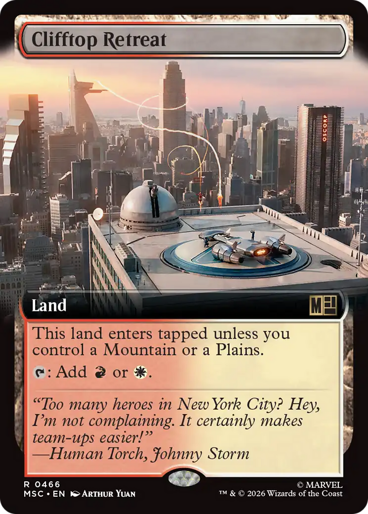 Clifftop Retreat (Extended Art) [Marvel Super Heroes Commander] | Card Merchant Takapuna