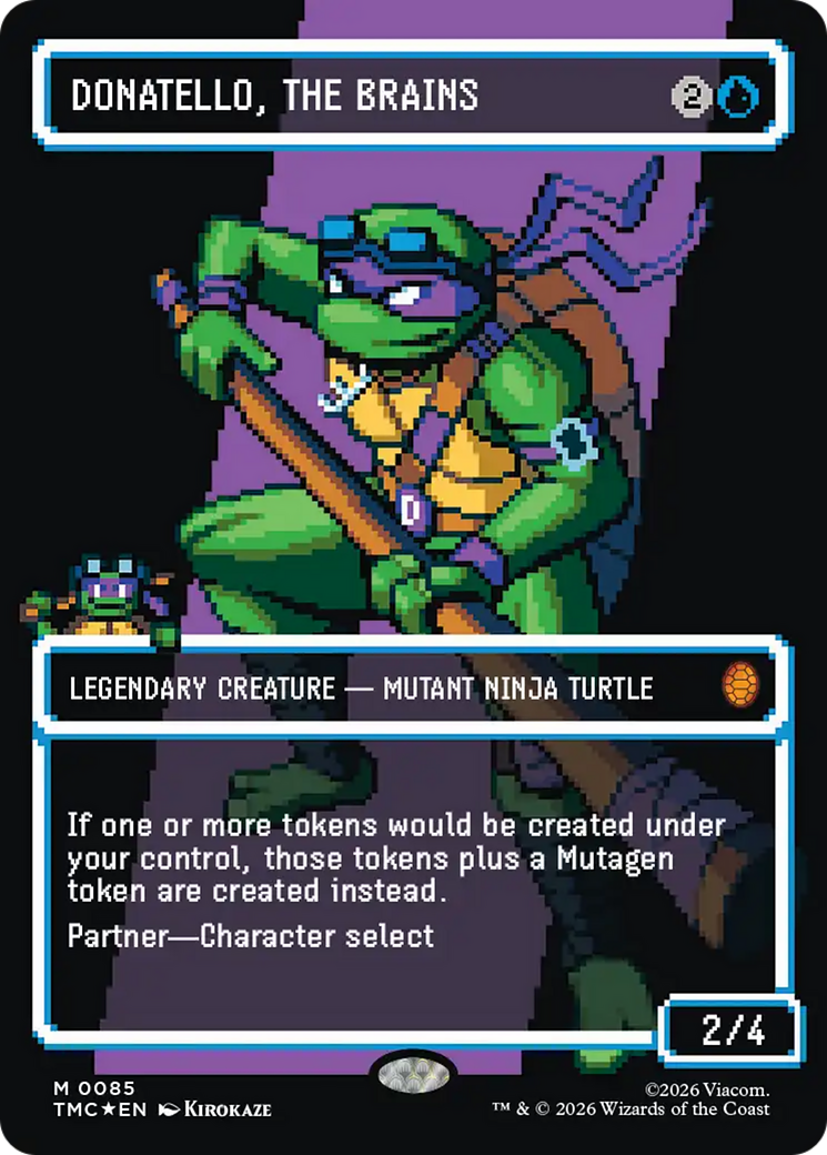 Donatello, the Brains (0085) (Borderless) (Surge Foil) [Teenage Mutant Ninja Turtles Commander] | Card Merchant Takapuna