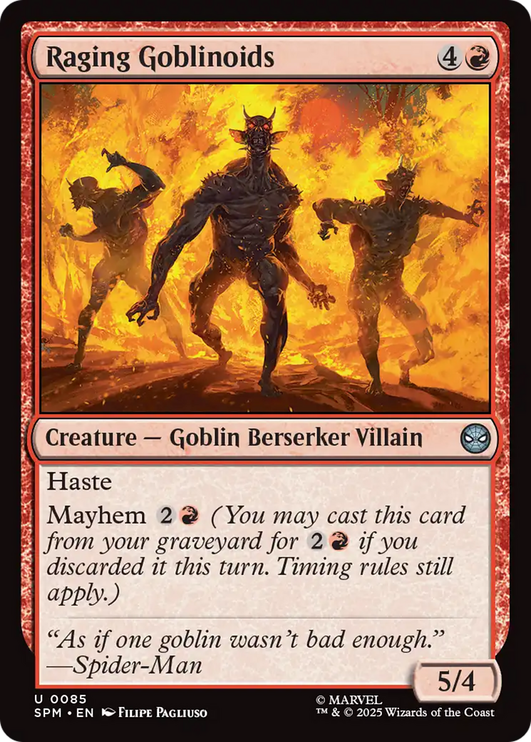 Raging Goblinoids [Marvel's Spider-Man] | Card Merchant Takapuna