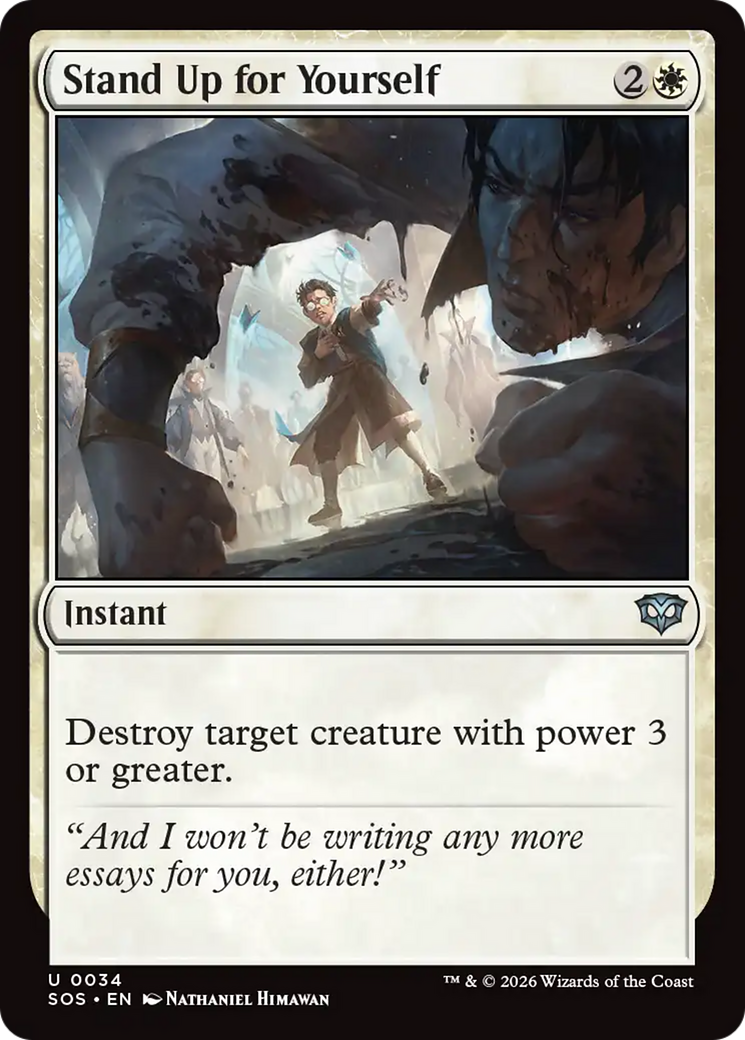 Stand Up for Yourself [Secrets of Strixhaven] | Card Merchant Takapuna