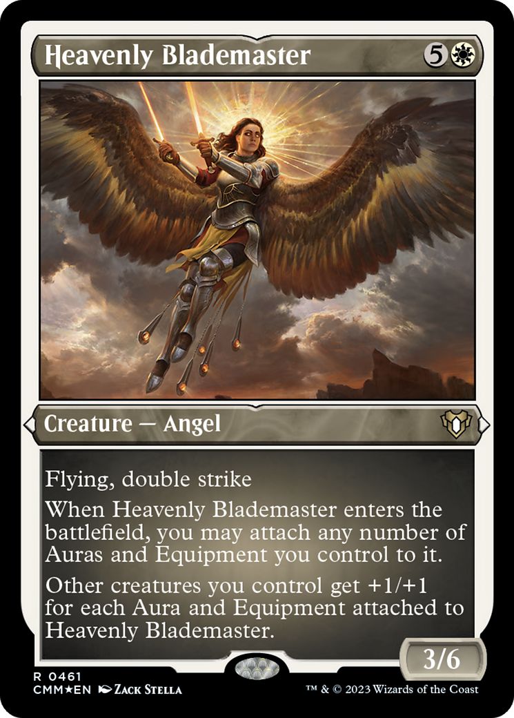 Heavenly Blademaster (Foil Etched) [Commander Masters] | Card Merchant Takapuna