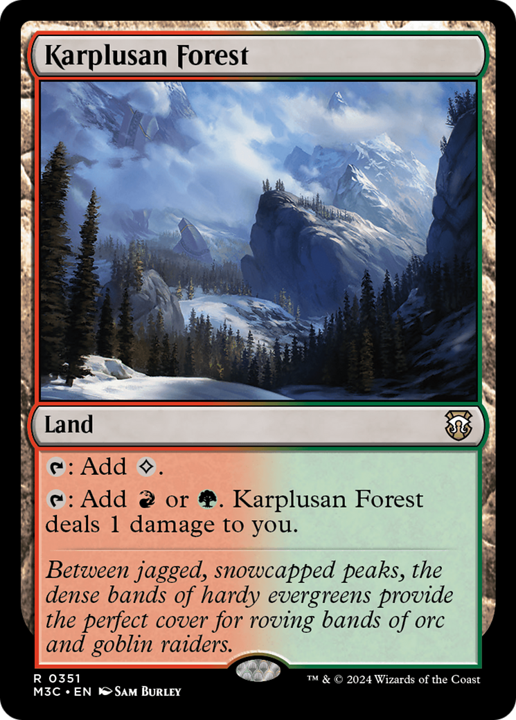Karplusan Forest (Ripple Foil) [Modern Horizons 3 Commander] | Card Merchant Takapuna