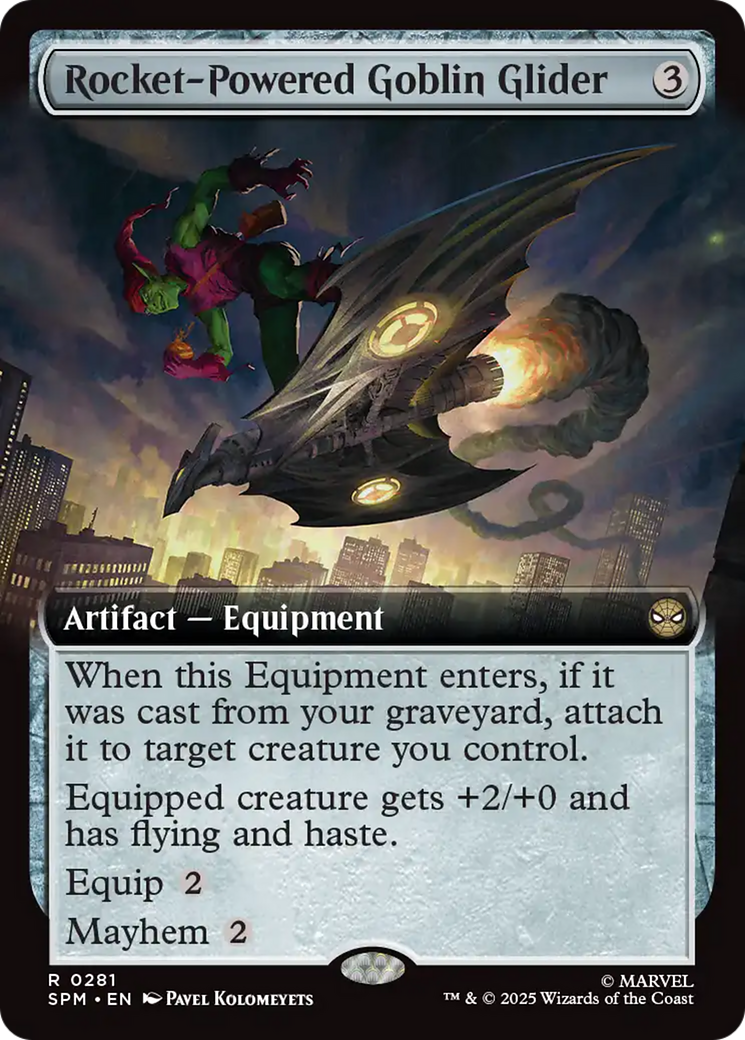 Rocket-Powered Goblin Glider (Extended Art) [Marvel's Spider-Man] | Card Merchant Takapuna