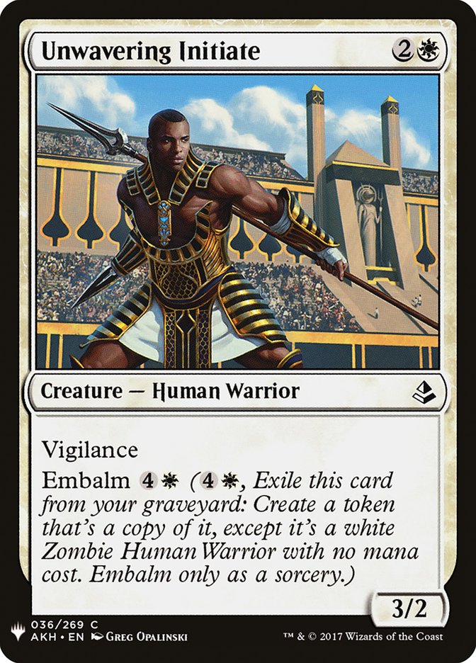 Unwavering Initiate [Mystery Booster] | Card Merchant Takapuna