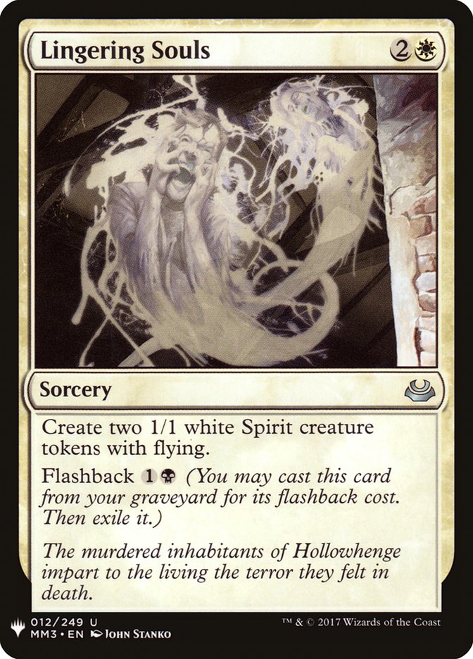 Lingering Souls [Mystery Booster] | Card Merchant Takapuna