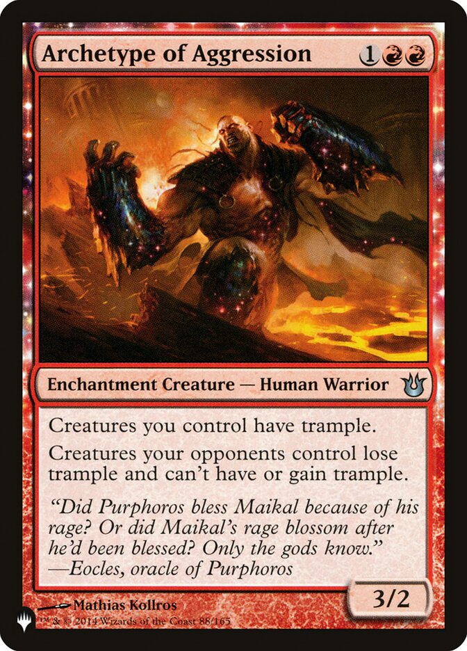 Archetype of Aggression [The List] | Card Merchant Takapuna