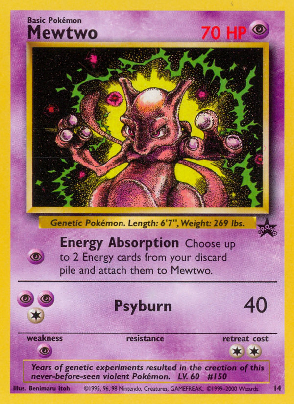 Mewtwo (14) [Wizards of the Coast: Black Star Promos] | Card Merchant Takapuna