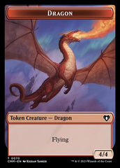 Soldier // Dragon (0021) Double-Sided Token [Commander Masters Tokens] | Card Merchant Takapuna