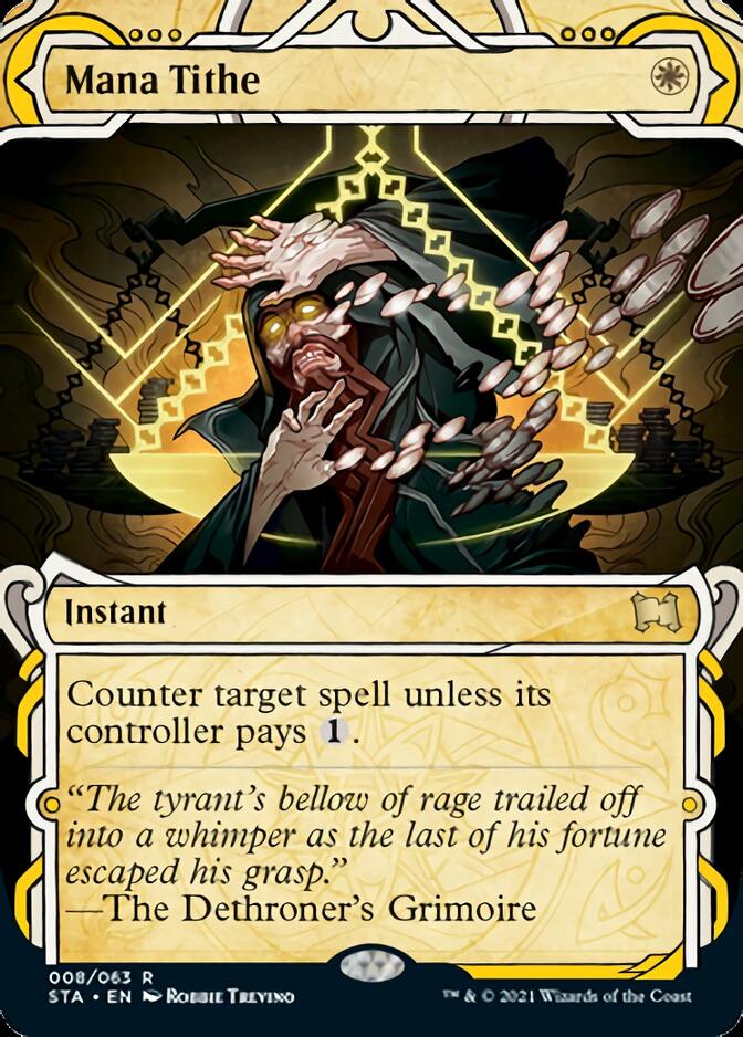 Mana Tithe (Foil Etched) [Strixhaven: Mystical Archive] | Card Merchant Takapuna
