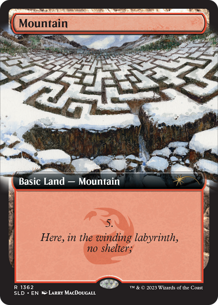 Mountain (1362) [Secret Lair Drop Series] | Card Merchant Takapuna