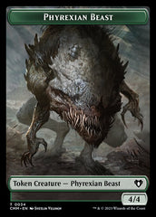 Thopter // Phyrexian Beast Double-Sided Token [Commander Masters Tokens] | Card Merchant Takapuna