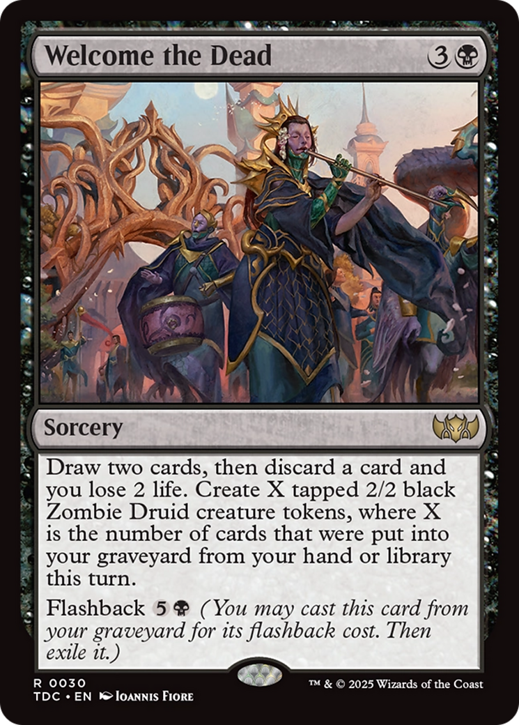 Welcome the Dead [Tarkir: Dragonstorm Commander] | Card Merchant Takapuna