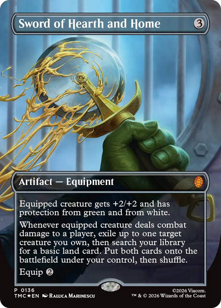 Sword of Hearth and Home (Borderless) [Teenage Mutant Ninja Turtles Promos] | Card Merchant Takapuna