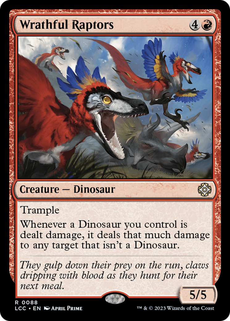 Wrathful Raptors [The Lost Caverns of Ixalan Commander] | Card Merchant Takapuna