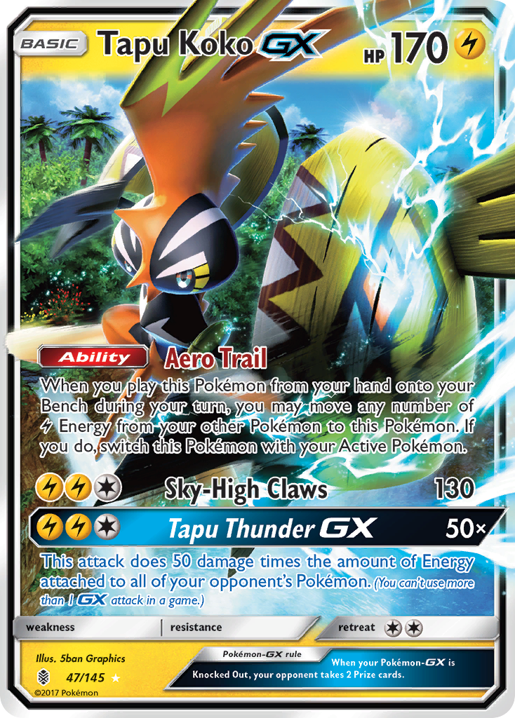 Tapu Koko GX (47/145) [Sun & Moon: Guardians Rising] | Card Merchant Takapuna