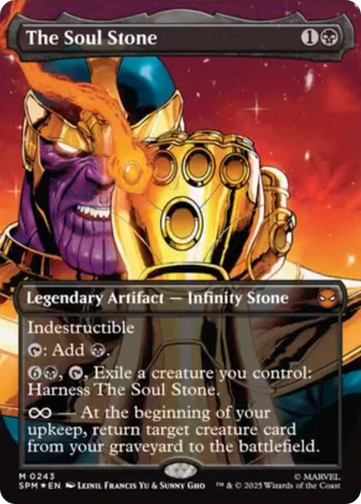 The Soul Stone (Borderless) [Marvel's Spider-Man] | Card Merchant Takapuna