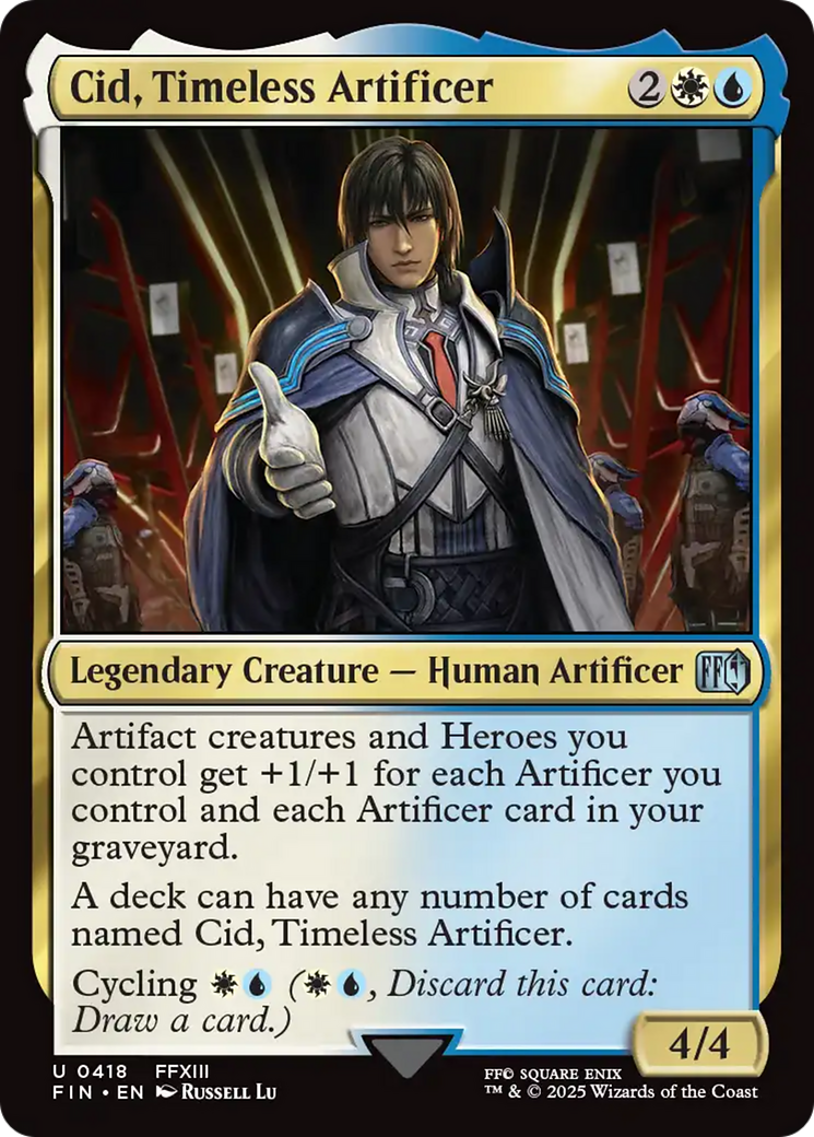 Cid, Timeless Artificer (0418) [FINAL FANTASY] | Card Merchant Takapuna