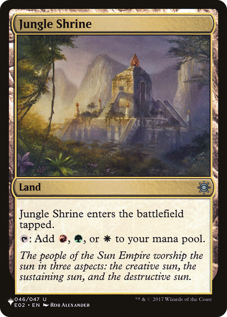 Jungle Shrine (E02) [The List] | Card Merchant Takapuna