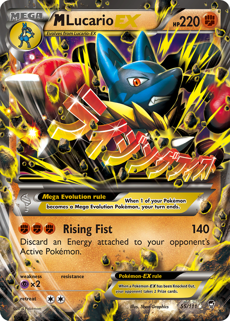 M Lucario EX (55/111) [XY: Furious Fists] | Card Merchant Takapuna
