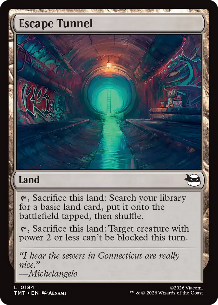 Escape Tunnel [Teenage Mutant Ninja Turtles] | Card Merchant Takapuna