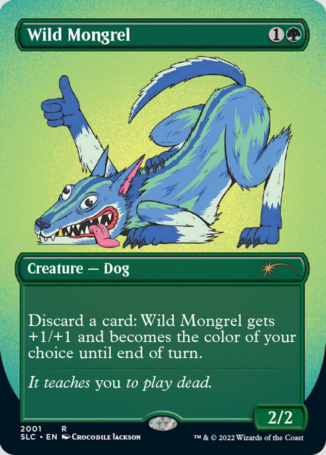 Wild Mongrel (Borderless) [Secret Lair Countdown Kit] | Card Merchant Takapuna